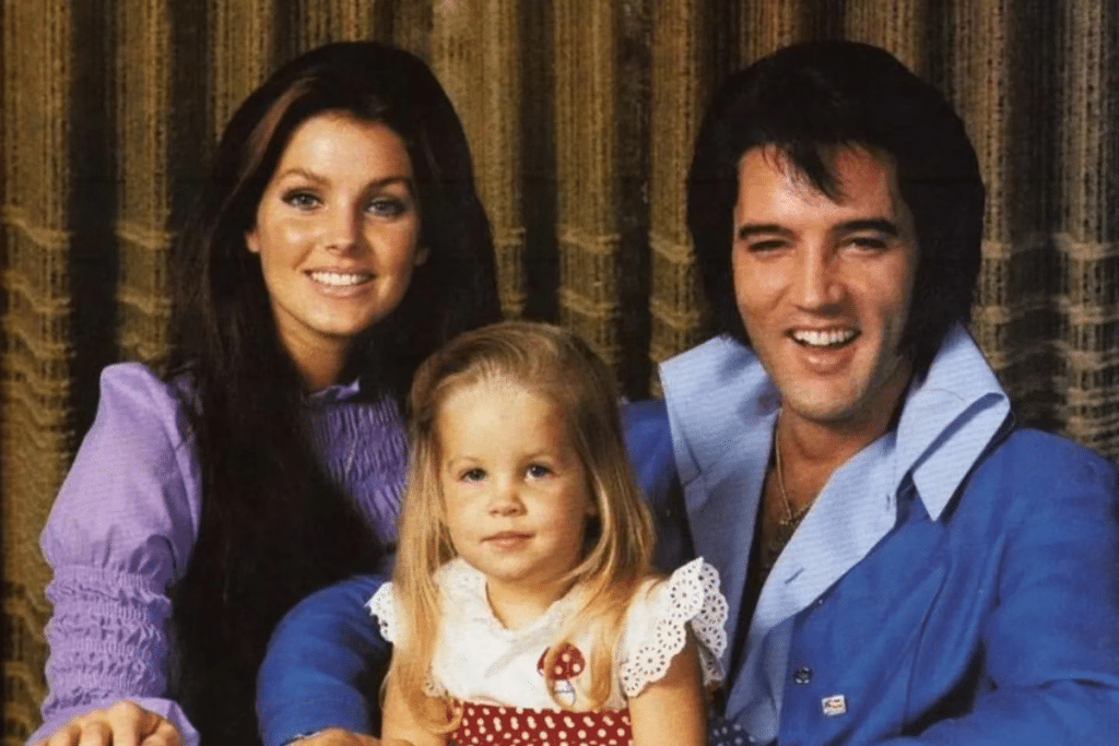 Elvis, Priscilla e Lisa Marie Presley. (Foto: Reprodução/AP)