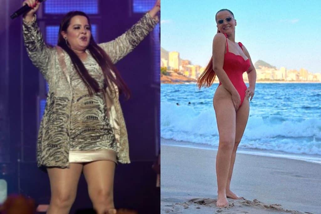 Antes e depois de Maiara da dupla com Maraisa